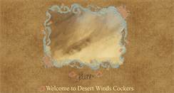 Desktop Screenshot of desertwindscockers.com