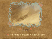 Tablet Screenshot of desertwindscockers.com